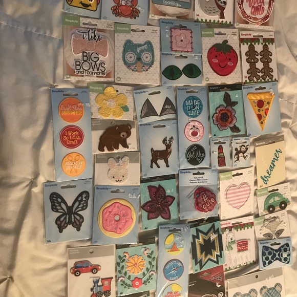 Styled In Simplicity Other - Lot 50 simplicity Assorted Iron-On Patches – Multicolor Decorative Appliqués